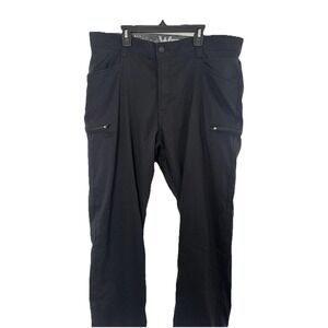 Wrangler ATG Pants Mens 36x30 Black Fleece Lined Hiking All Terrain Gear Straigh